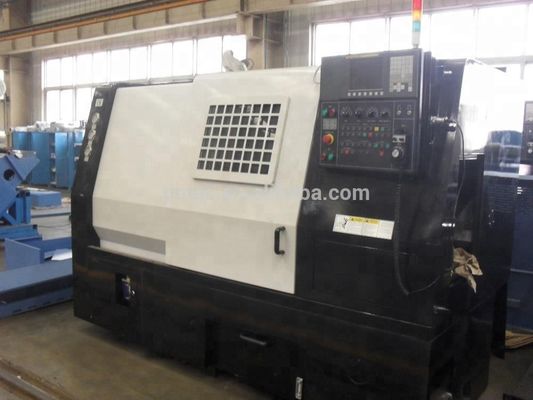 Twin Spindle FANUC Slant Bed CNC draaibank AK-25 met 12 gereedschapsposten