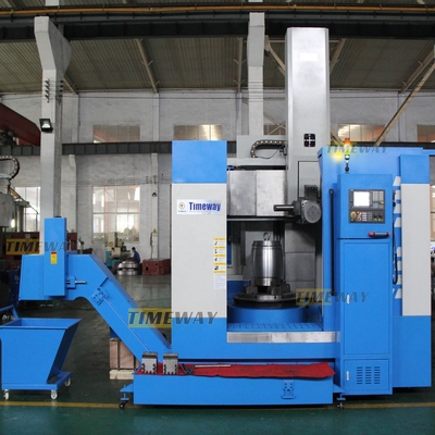 Rectangular Rails CNC Vertical Lathe Machine met 2 assen en garantie na verkoop