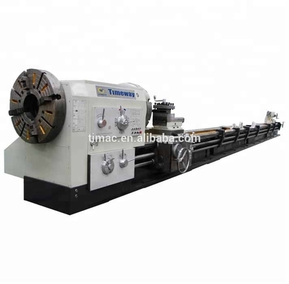 16-380rpm Spindelsnelheid Handmatige horizontale buis draad draaibank voor olieveld 130-270mm