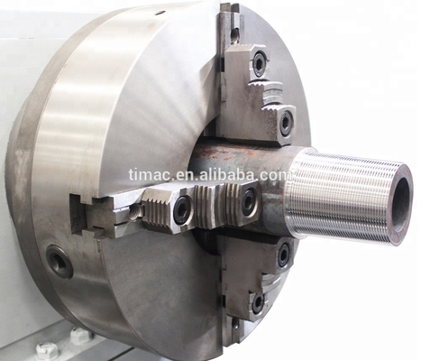 16-380rpm Spindelsnelheid Handmatige horizontale buis draad draaibank voor olieveld 130-270mm