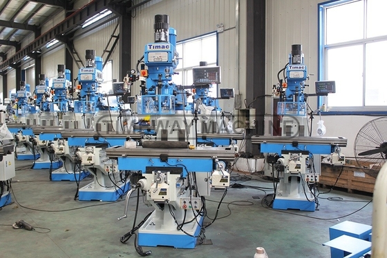 2.2kW Spindelmotorkracht 3-assige DRO universele roterende kop freesmachine voor frezen