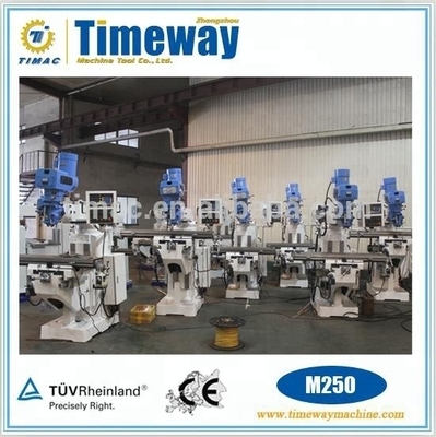 Gepersonaliseerde Spannings M250 Verticale Torret Fressmachine met 2.25kW Spindelmotorvermogen