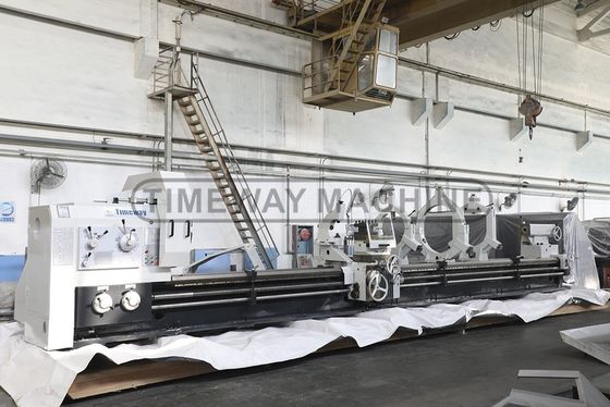 970 mm breedte hoge precisie zware werkzaamheden horizontale handleiding draaibank met 1 en 970 mm bed breedte