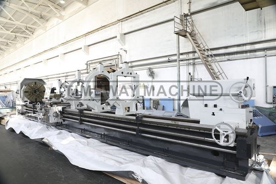 970 mm breedte hoge precisie zware werkzaamheden horizontale handleiding draaibank met 1 en 970 mm bed breedte