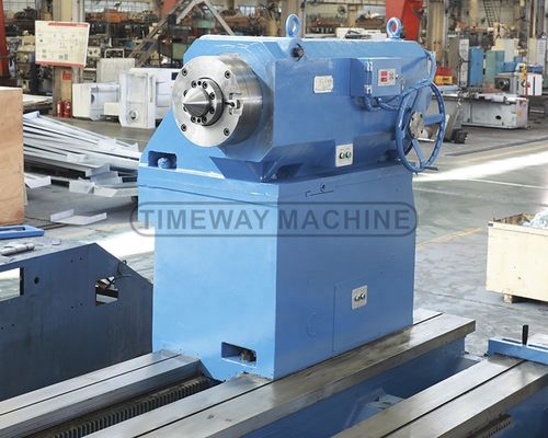 Zware CNC-draaiende automatische platbed metalen horizontale draaibank met twee spindels