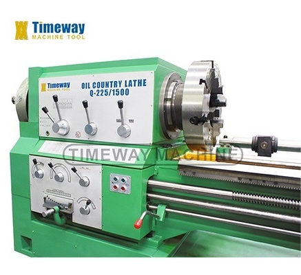 11kW Spindelmotorkracht Q-225 Pipe Threading Lathe Machine met 1350/2850mm Z-axis Travel