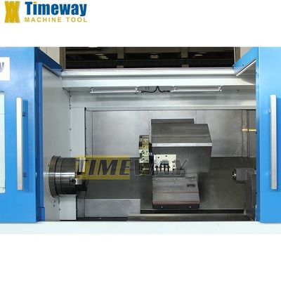 Metalen draaiveld CNC-draaibank met 550 mm Z-as en 12 N.m snijmoment