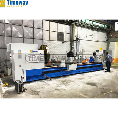 Metalen verwerking vereenvoudigde zware platte bed CNC horizontale draaibank machine AK-1600B
