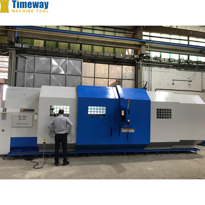 Metalen verwerking vereenvoudigde zware platte bed CNC horizontale draaibank machine AK-1600B
