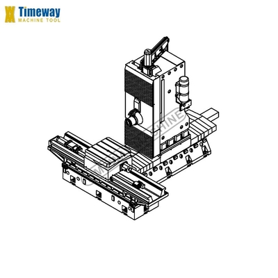 1600 mm Tafel Travel HMC H8 Advanced Horizontal Machining Center voor uw bedrijf