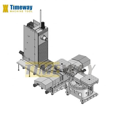 Multifunktioneel horizontaal machinecentrum met en X/Y/Z-asvoersnelheid 1-5000 mm/min