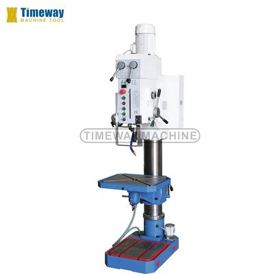 50 mm Geaangedreven hoofd voetstuk boormachines Spindel voedingsbereik 0,1-0,4 r/min 12 snelheidsstappen