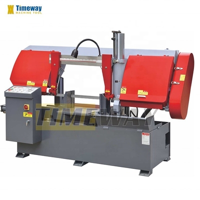 0.75kw hydraulische motor semi-automatische dubbele kolom bandzaagmachine voor precisie snijden