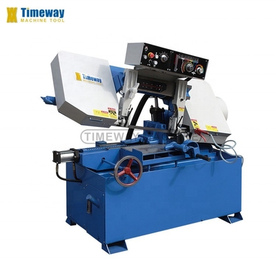 0.75kw hydraulische motor semi-automatische dubbele kolom bandzaagmachine voor precisie snijden