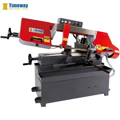0.75kw hydraulische motor semi-automatische dubbele kolom bandzaagmachine voor precisie snijden