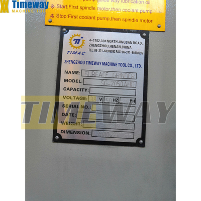 SG-2050AH/AHR/AHD oppervlakte-schleefmachine met concurrentie- en tafelverplaatsing Y mm 560