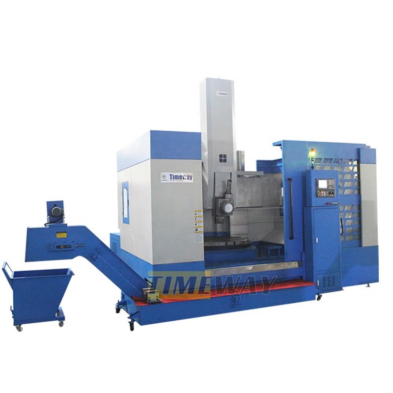 Krachtige CNC-verticale draaibank met een vermogen van 60 kW en een z-asverplaatsing van 800 mm