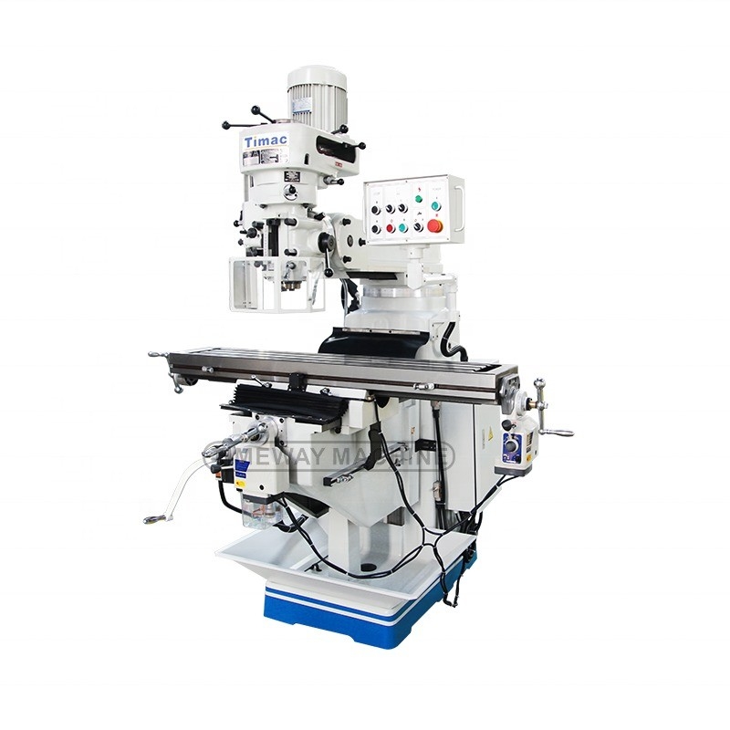 3.75kW Spindelmotor Verticale Torret Miller Draaiend Hoofd Freesmachine voor uw
