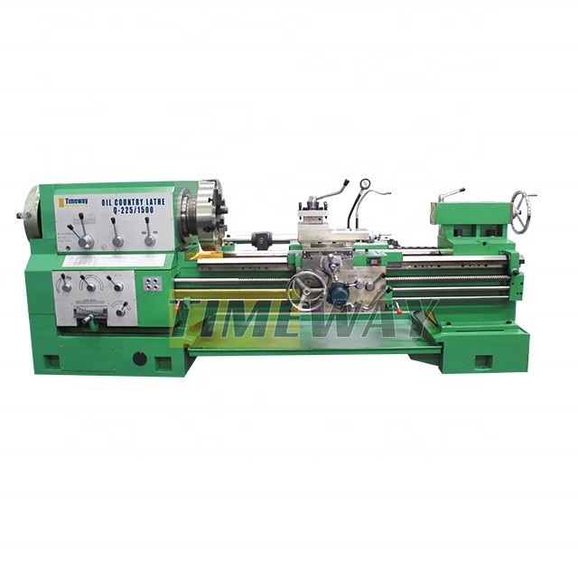 Timeway Z-Axis Travel 2810mm Olie Land Manuele draaibank voor het draaien van pijpen