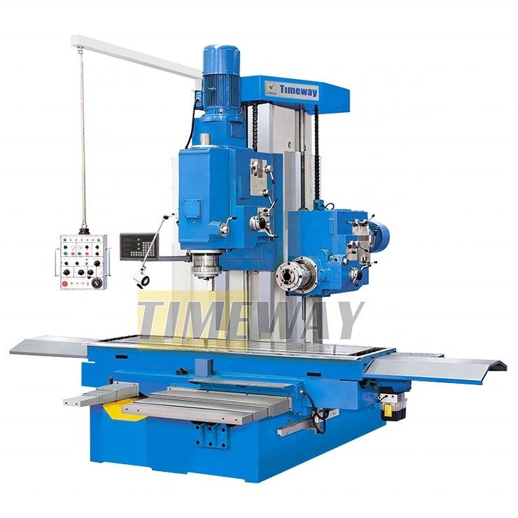 2400 mm x 650 mm Werktafelgrootte Bed-type Bor- en freesmachine met één spindel