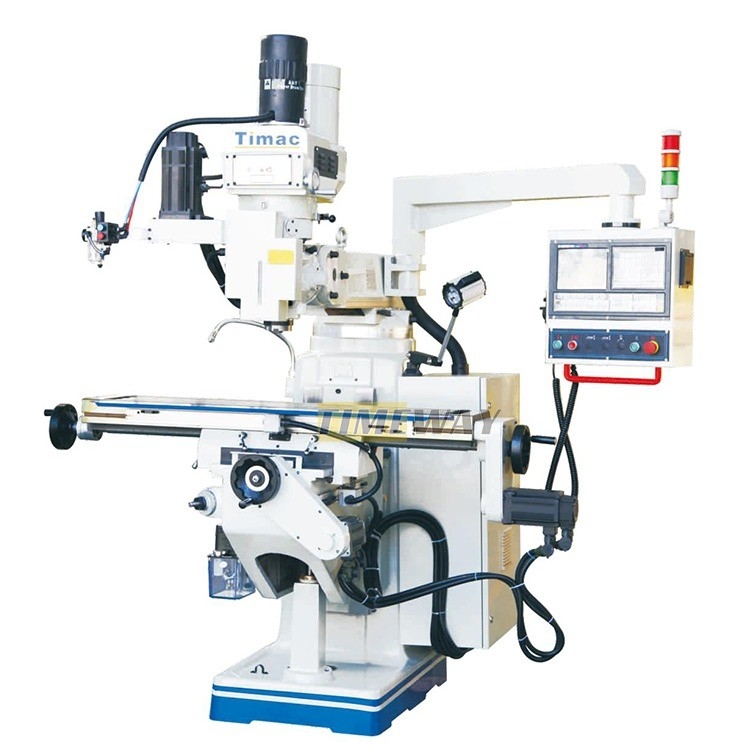 Versatile hoogprecisie torent freesmachine met 3 T-slots 16 mm en 1400 kg gewicht