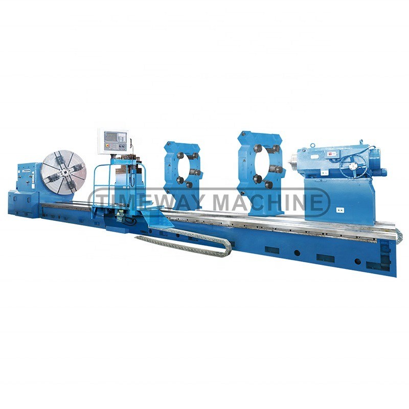 Goedkope platte bed CNC draaibank AK-2000H 130mm spindel boren en professioneel gemaakt