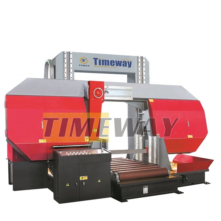 Grote semi-automatische horizontale metaalbandzaagmachine GBS-1000 voor productie-installaties