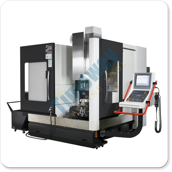 Verticale bewerkingscentrum met vijfassige koppeling met een positioneringsnauwkeurigheid van ±0,008 mm